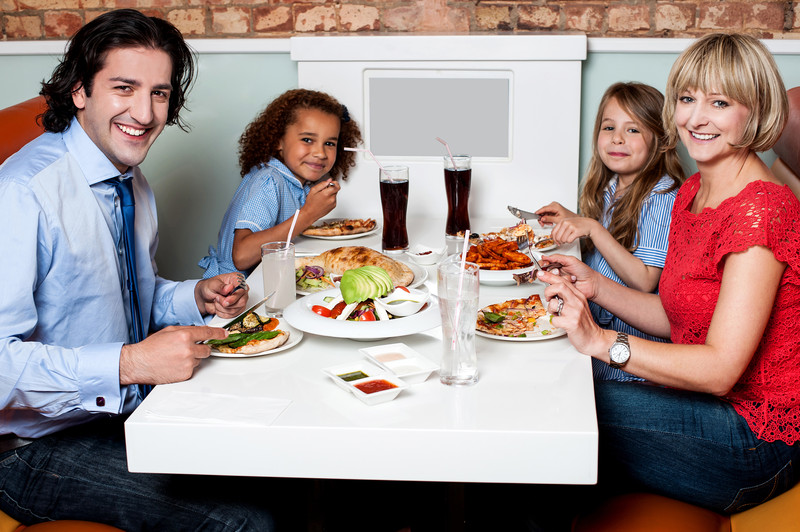 Family at Restaurant