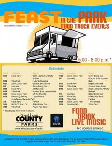 Feast in the Park Schedule