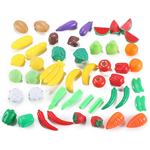 Liberty Imports 120 Piece Deluxe Pretend Play Food Assortment Set 